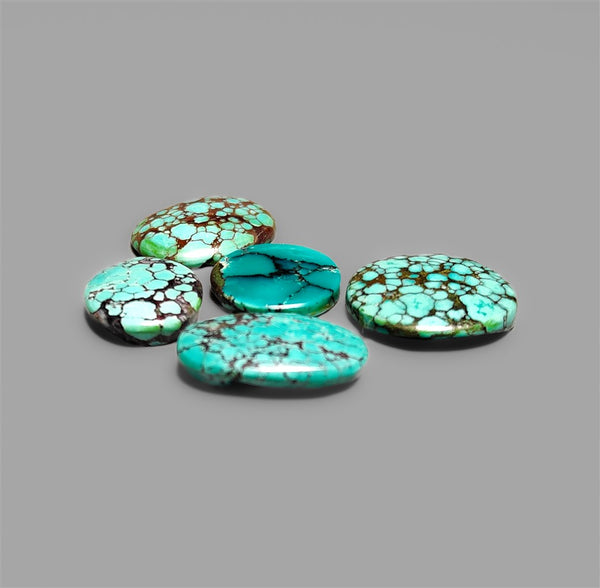 Hubei Turquoise Cabochons Lot