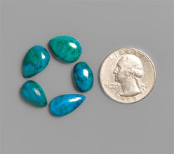 Gem Chrysocolla Cabochons Lot-5473 | Gemstone for sale | Gemstones by Lapidary Artist