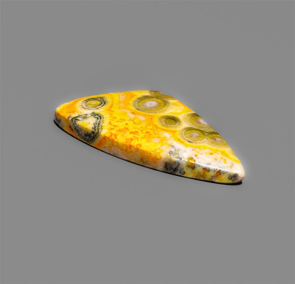 Bumble Bee Jasper Cabochon With Orbicular Pattern