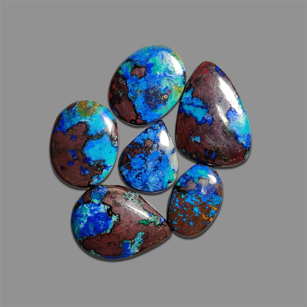 Azurite-And-Hematite-Cabochons-Lot-5059 | Gemstone for sale | Gemstones by Lapidary Artist