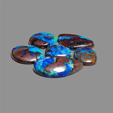 Azurite And Hematite Cabochons Lot