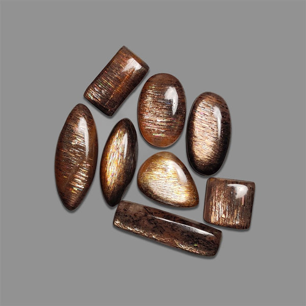 Metero-Shower-Sunstone-Cabochons-Lot-5061 | Gemstone for sale | Gemstones by Lapidary Artist