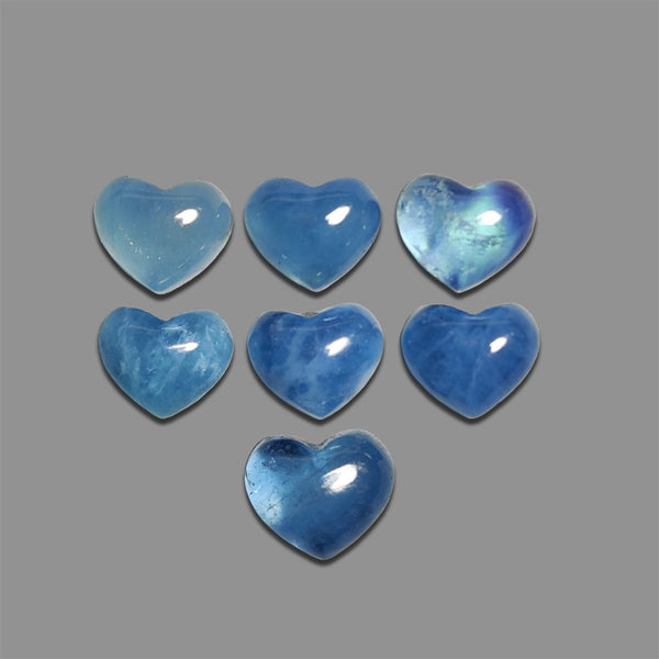 Aquamarine-Hearts-Lot-5065 | Gemstone for sale | Gemstones by Lapidary Artist