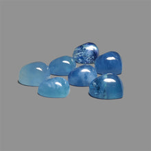 Aquamarine Hearts Lot