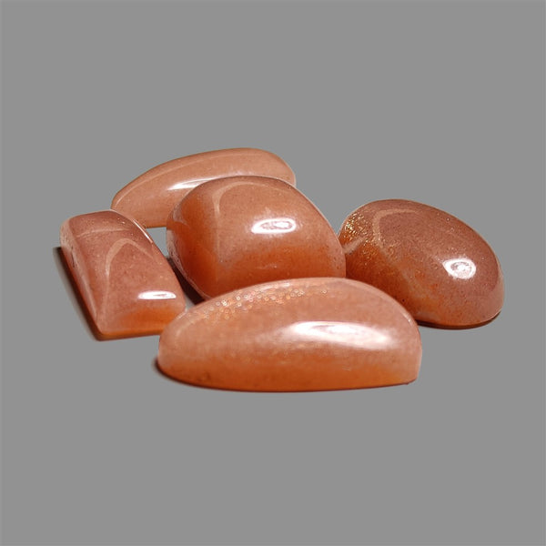 Peach-Moonstone-Cabochons-Lot-4973 | Gemstone for sale | Gemstones by Lapidary Artist