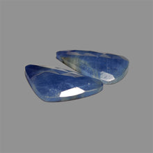 Rose Cut Blue Sapphire Pair