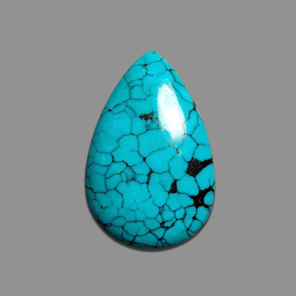 Spiderweb-Hubei-Turquoise-Cabochon-5100 | Gemstone for sale | Gemstones by Lapidary Artist