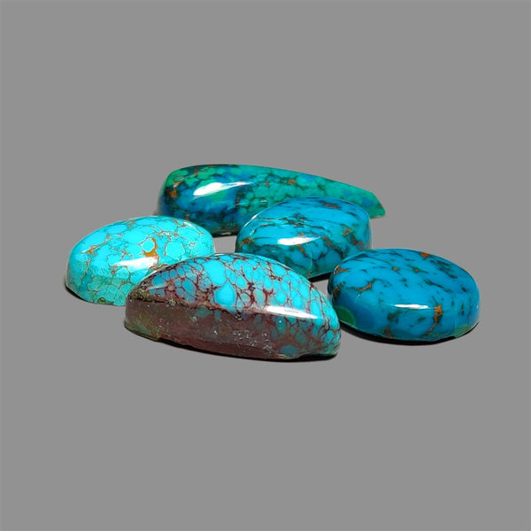Peruvian-Chrysocolla-Cabochons-Lot-4967 | Gemstone for sale | Gemstones by Lapidary Artist