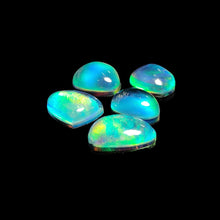 Himalayan Quartz And Aurora Opal Doublet Cabochons Lot