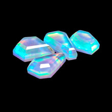 Step Cut Himalayan Quartz And Aurora Opal Doublets Lot
