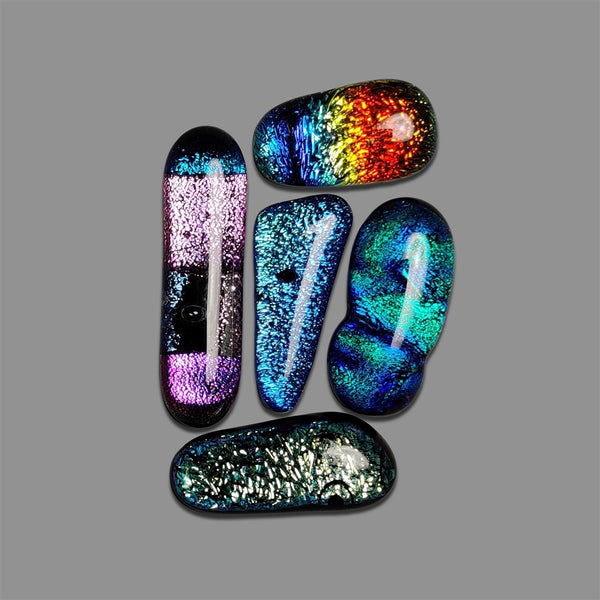 Dichroic-Glass-Cabochons-Lot-5119 | Gemstone for sale | Gemstones by Lapidary Artist