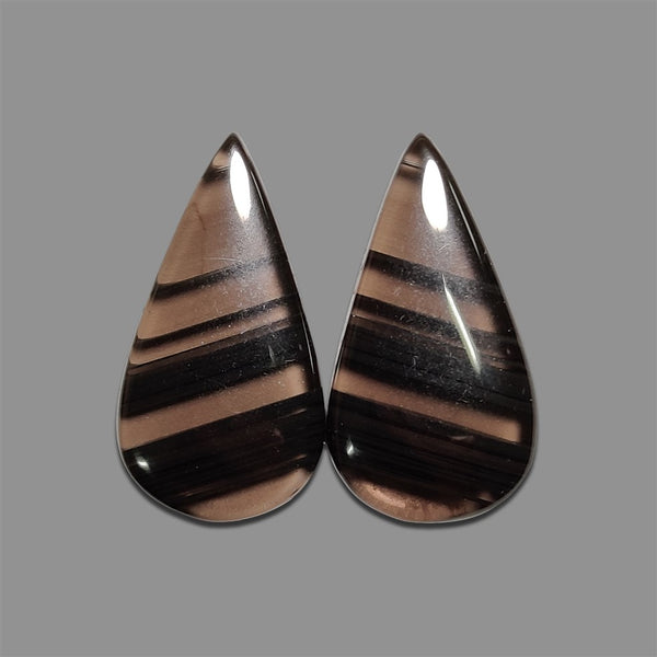 Midnight-Lace-Obsidian-Pair-5122 | Gemstone for sale | Gemstones by Lapidary Artist