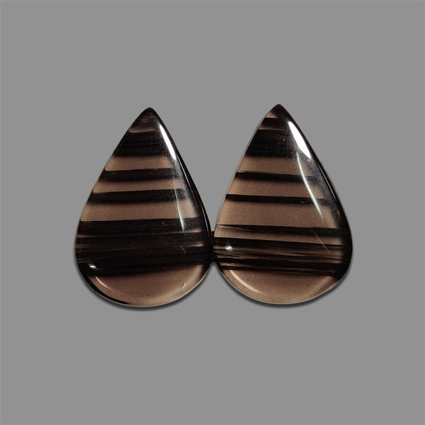 Midnight-Lace-Obsidian-Pair-5124 | Gemstone for sale | Gemstones by Lapidary Artist