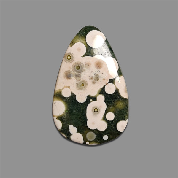 Orbicular-Ocean-Jasper-Cabochon-5133 | Gemstone for sale | Gemstones by Lapidary Artist