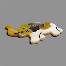 Abalone Shell And Mother Of Pearl Elephant Carving
