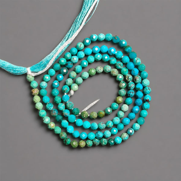 Faceted-Hubei-Turquoise-Bead-Line-5152 | Gemstone for sale | Gemstones by Lapidary Artist