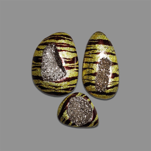 Lepord-Skin-Coated-Chalcedony-Druzy-(-Treated)-5168 | Gemstone for sale | Gemstones by Lapidary Artist