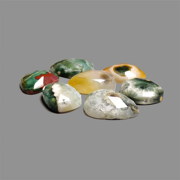 Rose-Cut-Orbicular-Ocean-Jasper-Lot-5174 | Gemstone for sale | Gemstones by Lapidary Artist