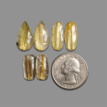 Golden Rutilated Quartz Pairs Lot