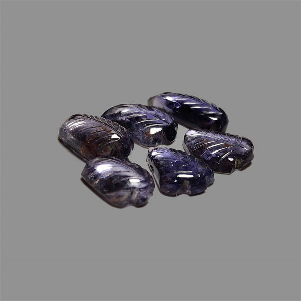 Handcarved-Iolite-Leaf-Lot-5189 | Gemstone for sale | Gemstones by Lapidary Artist
