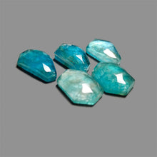 Rose-Cut-Himalayan-Quartz-And-Neon-Apatite-Doublets-Lot-5193 | Gemstone for sale | Gemstones by Lapidary Artist