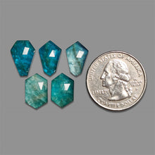 Rose Cut Himalayan Quartz And Neon Apatite Doublets Lot