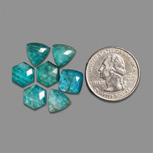 Rose Cut Himalayan Quartz And Neon Apatite Doublets Lot