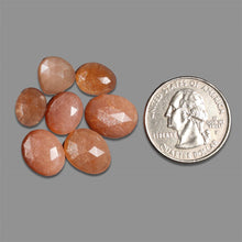 Rose Cut Peach Moonstone With Sunstone Inclusions Lot
