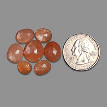 Rose Cut Peach Moonstone With Sunstone Inclusions Lot