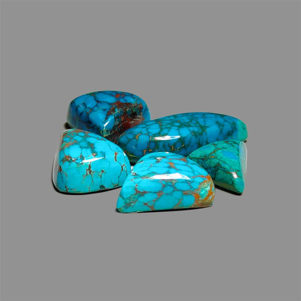 Peruvian-Chrysocolla-Cabochons-Lot-4968 | Gemstone for sale | Gemstones by Lapidary Artist