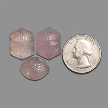 Handcarved Lavender Chalcedony Lot