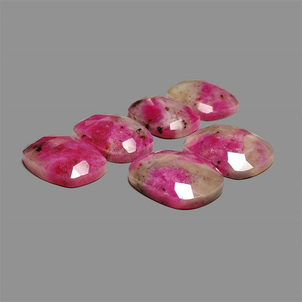 Rose-Cut-Ruby-In-Quartz-Pairs-Lot-5223 | Gemstone for sale | Gemstones by Lapidary Artist