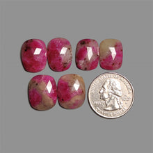 Rose Cut Ruby In Quartz Pairs Lot