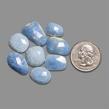 Rose Cut Blue Owhyee Opal Lot
