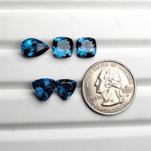 Faceted London Blue Topaz Lot