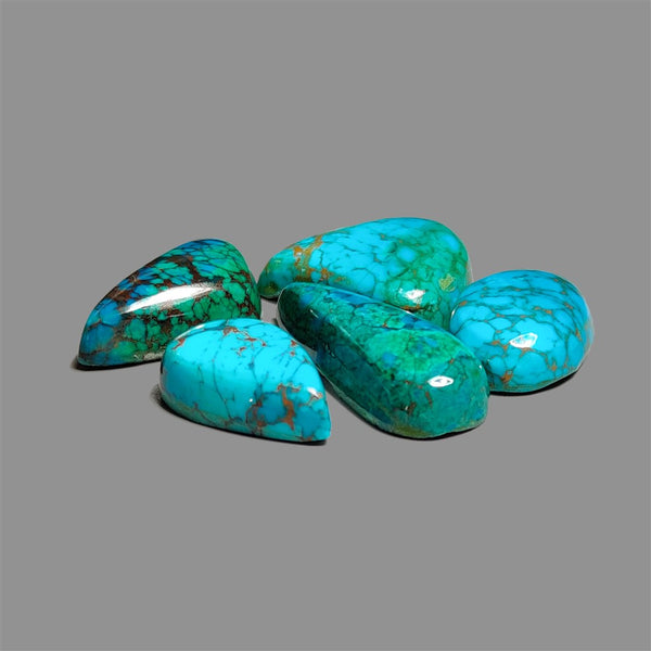 Peruvian-Chrysocolla-Cabochons-Lot-4969 | Gemstone for sale | Gemstones by Lapidary Artist