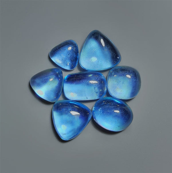 High Grade Aquamarine Cabochons Lot