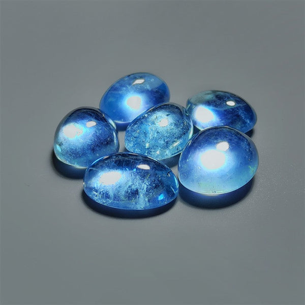 High Grade Aquamarine Cabochons Lot