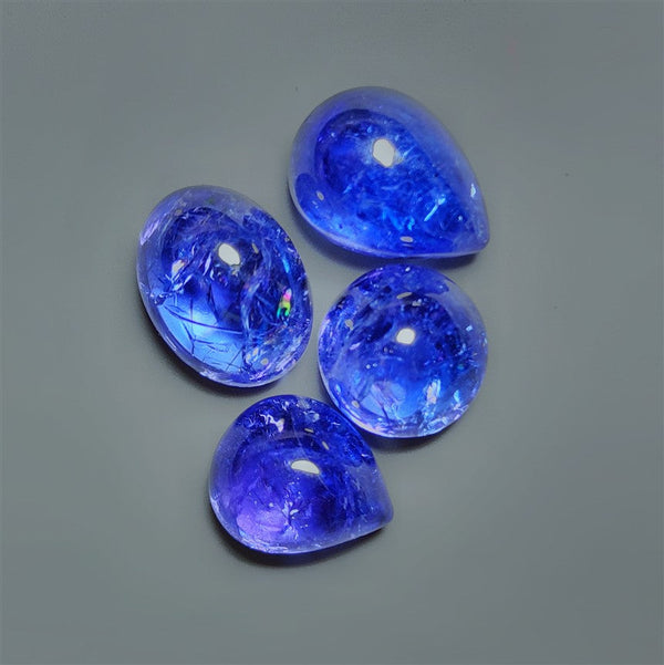 Rare Top Grade Gem Tanzanite Cabochons Lot