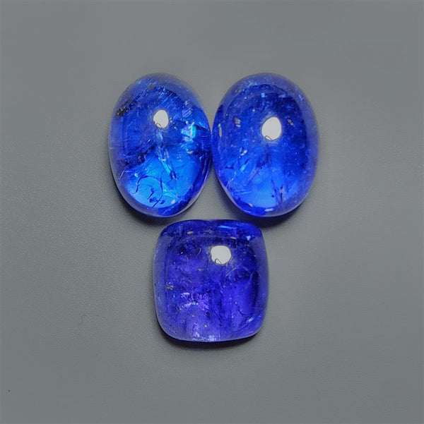 Rare Top Grade Gem Tanzanite Cabochons Lot