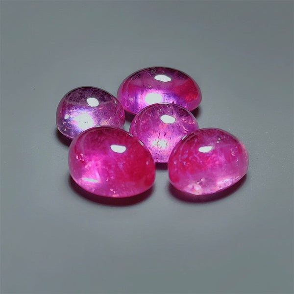Rare Chanthaburi Pink Sapphire Cabochons Lot