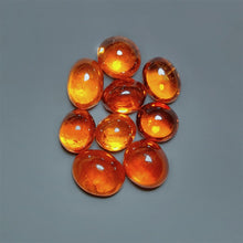 Rare High Grade Mandarin Orange Spessartite Garnet Cabochons Lot
