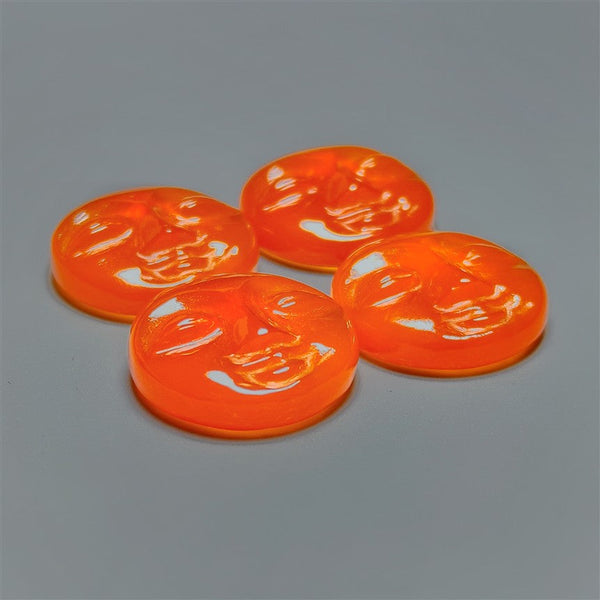 Handcarved Carnelian Agate Moonface Lot