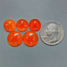 Handcarved Carnelian Agate Moonface Lot