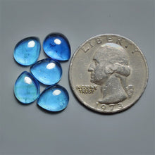 Gemmy Clear Aquamarine Cabochons Lot