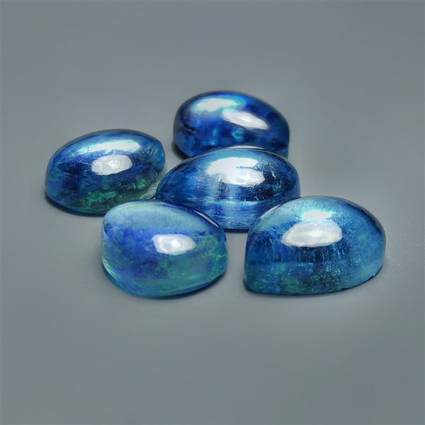 Gemmy Clear Aquamarine Cabochons Lot