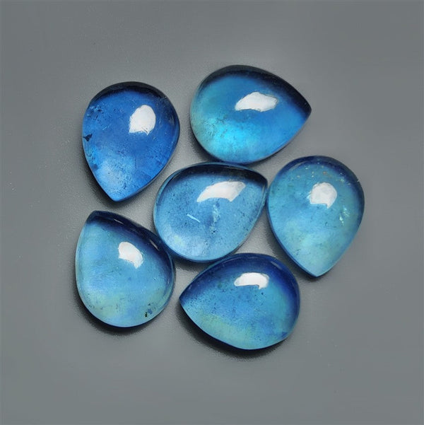 Swiss Blue Topaz Cabochons Lot