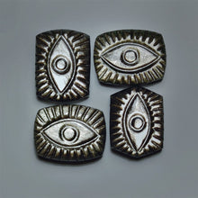 Handcarved Golden Sheen Obsidian Evil Eye Lot