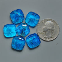 Portrait Cut Himalayan Quartz And Neon Apatite Doublets Lot