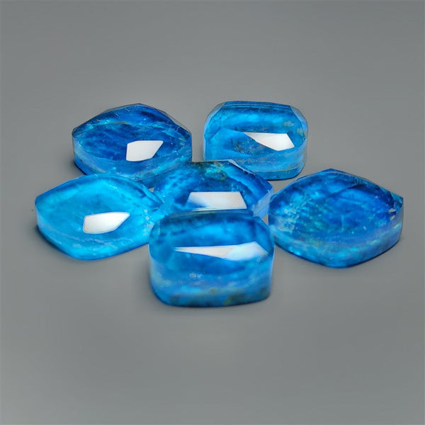 Portrait Cut Himalayan Quartz And Neon Apatite Doublets Lot